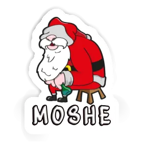 Moshe Sticker Santa Claus Image