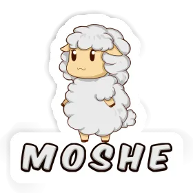 Sticker Moshe Sheep Image