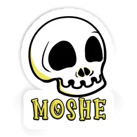 Moshe Sticker Skull Image