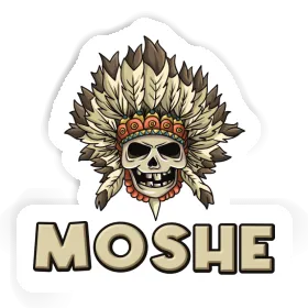 Moshe Sticker Skull Image