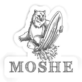 Sticker Surfer Moshe Image