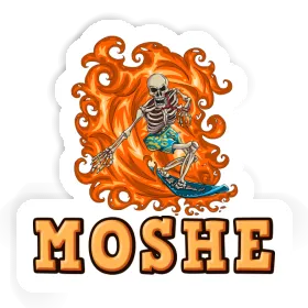 Surfer Sticker Moshe Image