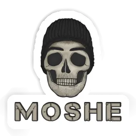Sticker Moshe Skull Image
