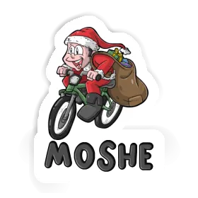 Fahrradfahrer Aufkleber Moshe Image