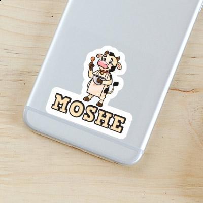 Sticker Moshe Cow Notebook Sticker Moshe Cow Gift package Image