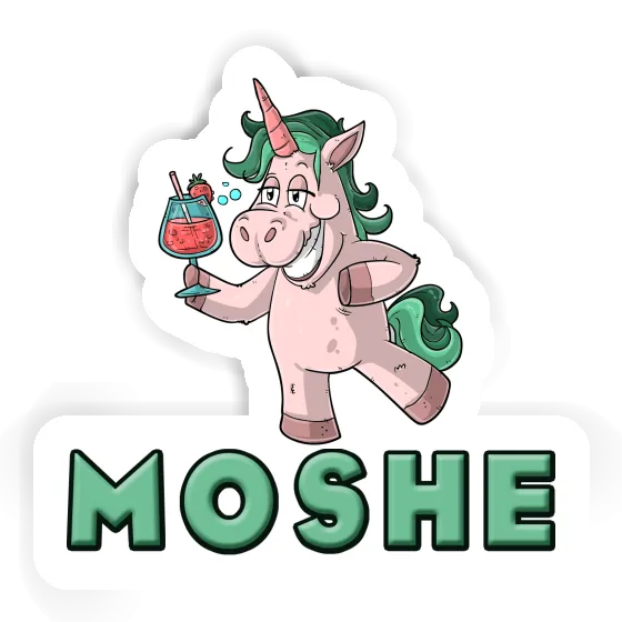 Autocollant Licorne festive Moshe Gift package Image