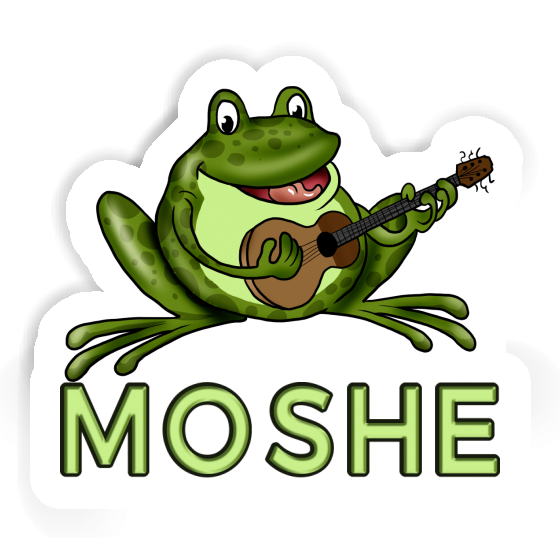Sticker Gitarrenfrosch Moshe Image