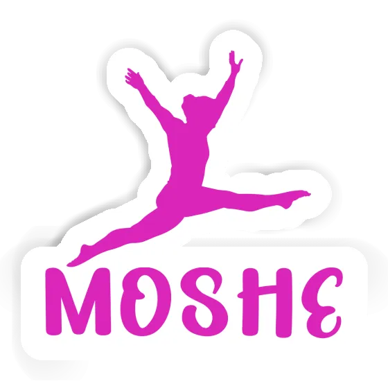 Sticker Moshe Gymnast Notebook Sticker Moshe Gymnast Gift package Image