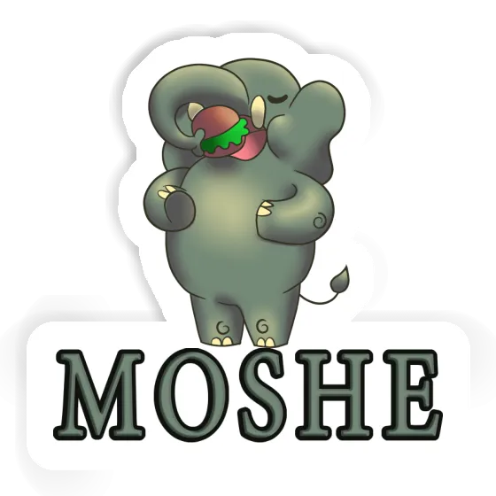 Sticker Moshe Elephant Notebook Sticker Moshe Elephant Gift package Image
