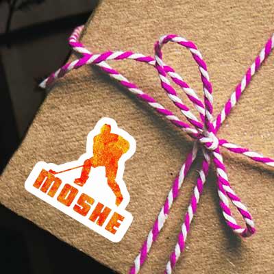 Moshe Aufkleber Eishockeyspieler Image
