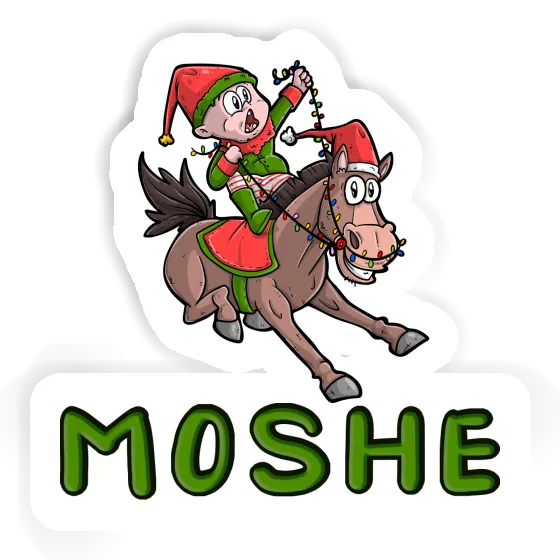 Aufkleber Moshe Weihnachtspferd Laptop Aufkleber Moshe Weihnachtspferd Laptop Image