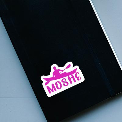 Kajakfahrer Aufkleber Moshe Laptop Kajakfahrer Aufkleber Moshe Laptop Image