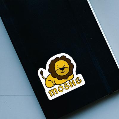 Löwe Aufkleber Moshe Notebook Image