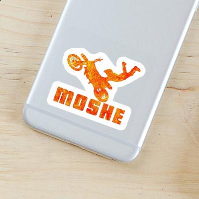 Autocollant Moshe Motocrossiste Laptop Autocollant Moshe Motocrossiste Laptop Image