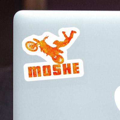 Autocollant Moshe Motocrossiste Autocollant Moshe Motocrossiste Image