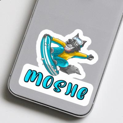 Autocollant Moshe Snowboardeur Image