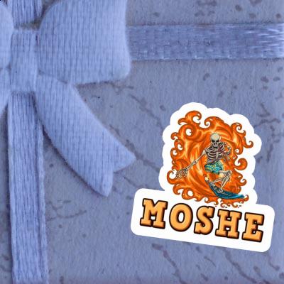 Autocollant Moshe Surfeur Laptop Image