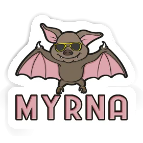 Aufkleber Myrna Fledermaus Image