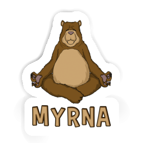 Autocollant Myrna Yogi Image