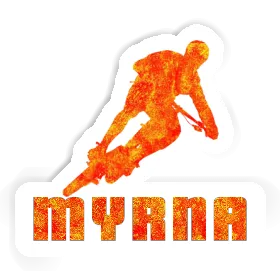 Biker Sticker Myrna Image