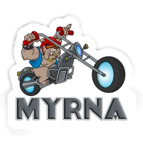 Sticker Myrna Biker Image