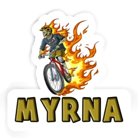 Mountainbiker Sticker Myrna Image