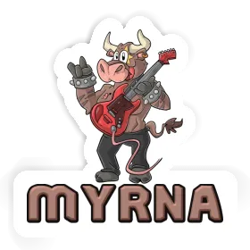 Taureau rocker Autocollant Myrna Image