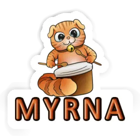Chat Autocollant Myrna Image