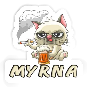 Autocollant Myrna Bad Cat Image
