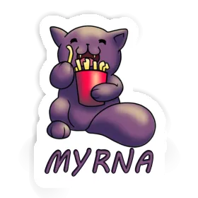 Autocollant Chat Myrna Image