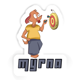 Dartspieler Sticker Myrna Image