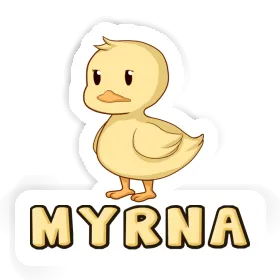 Aufkleber Myrna Ente Image