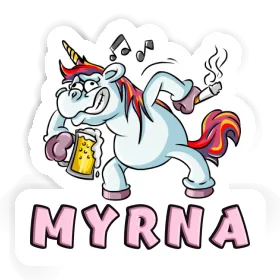 Autocollant Myrna Licorne Image