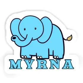 Autocollant Myrna Éléphant Image