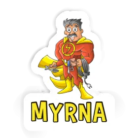 Autocollant Myrna Électricien Image