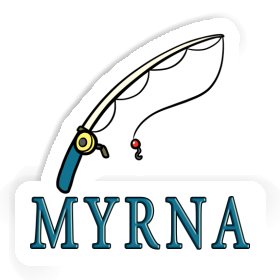 Autocollant Myrna Canne à pêche Image