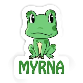 Myrna Autocollant Grenouille Image