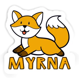 Renard Autocollant Myrna Image