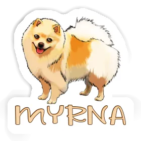 Spitz allemand Autocollant Myrna Image
