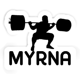 Haltérophilie Autocollant Myrna Image
