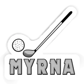 Autocollant Myrna Club de golf Image