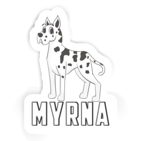 Grand Danois Autocollant Myrna Image