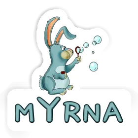 Lapin Autocollant Myrna Image