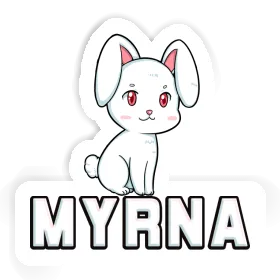 Lapin Autocollant Myrna Image