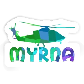 Autocollant Myrna Hélicoptère Image