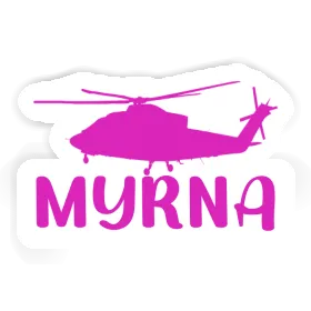 Hélicoptère Autocollant Myrna Image