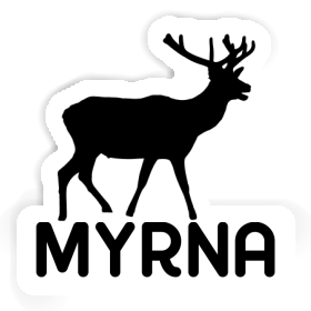 Cerf Autocollant Myrna Image