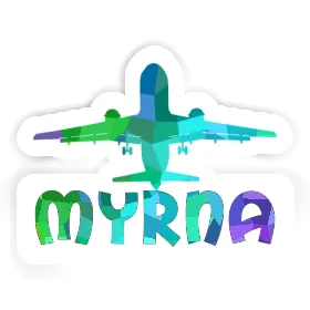 Autocollant Jumbo-Jet Myrna Image
