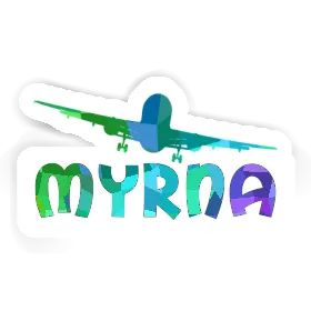 Myrna Autocollant Avion Image
