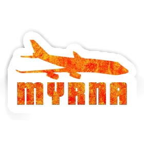 Jumbo-Jet Autocollant Myrna Image